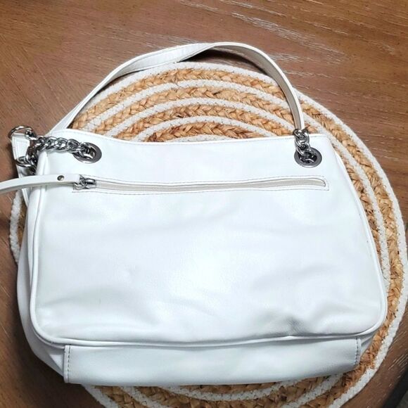 Nicole Miller While Floral Embroidered Shoulder Bag - Picture 6 of 12